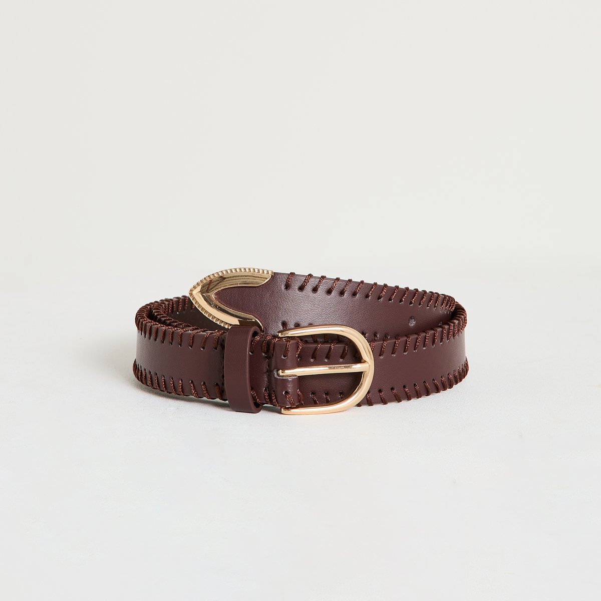 Ceinture style western orange bordeaux, GRAIN DE MALICE