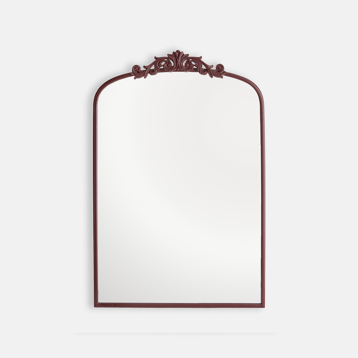 Espelho de parede, metal de ferro lacado, comprimento 61 x altura 93 cm, JINIA bordeaux, LA REDOUTE INTERIEURS