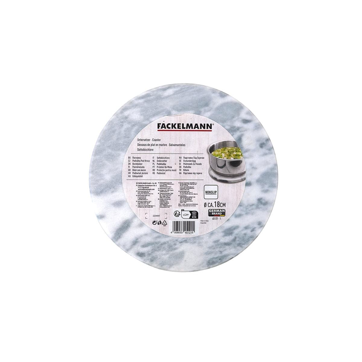 Dessous de plat rond BASIC gris, FACKELMANN