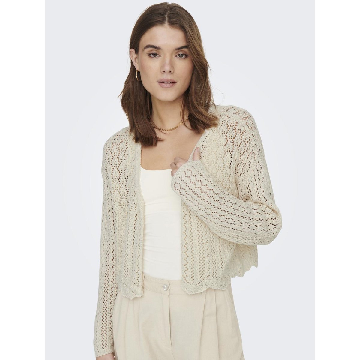 Cardigan ONLNOLA Cardigan cloud dancer, ONLY
