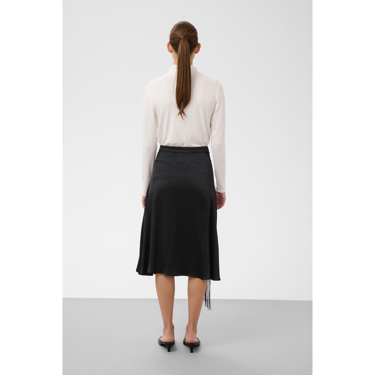 Jupe - tissage léger noir, SOAKED IN LUXURY