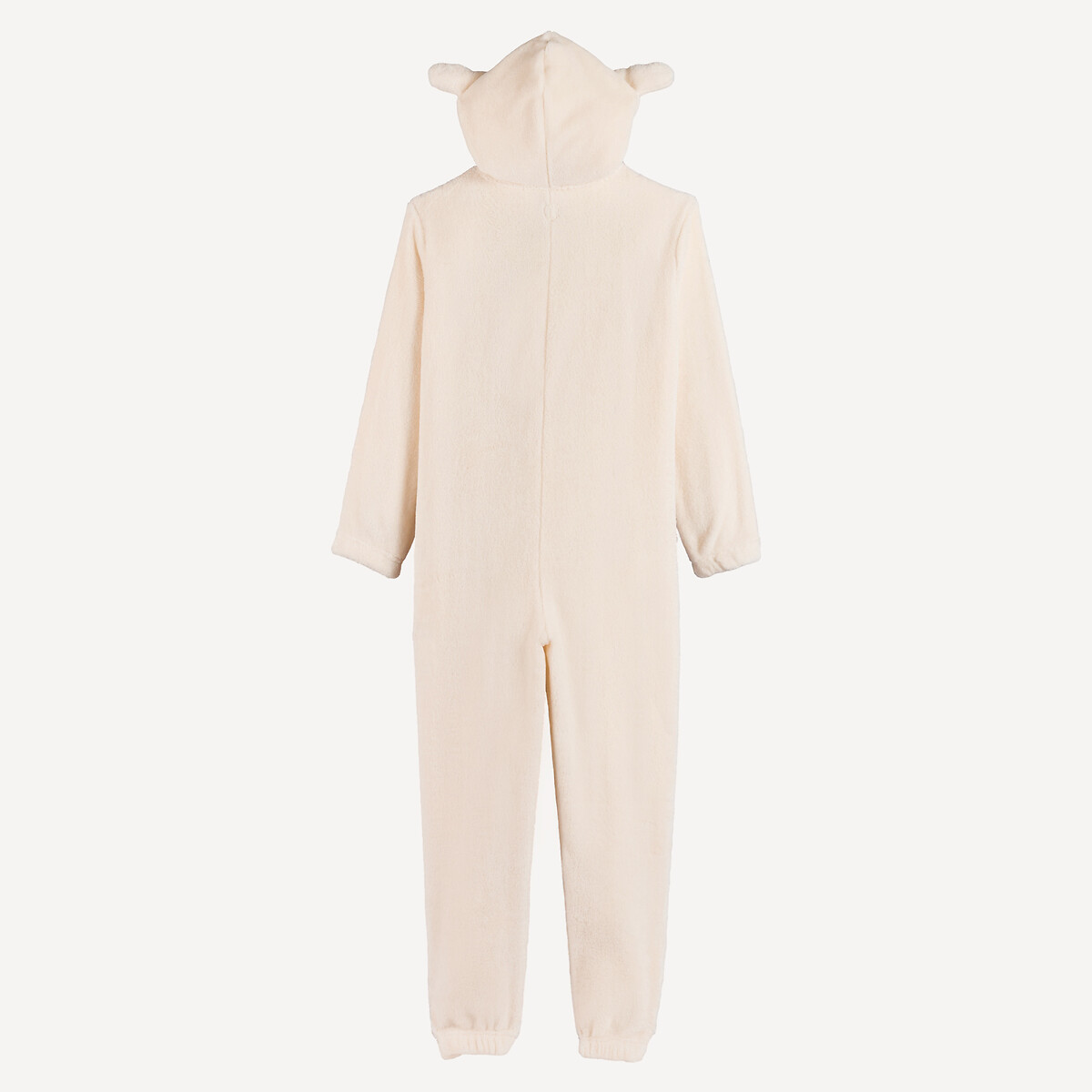 Surpyjama à capuche lapin, en polaire blanc, LA REDOUTE COLLECTIONS