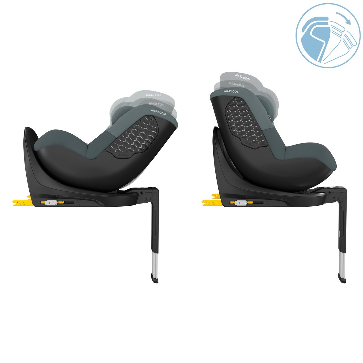 Siège auto enfant pivotant Mica 360 S, i-Size gris, MAXI COSI
