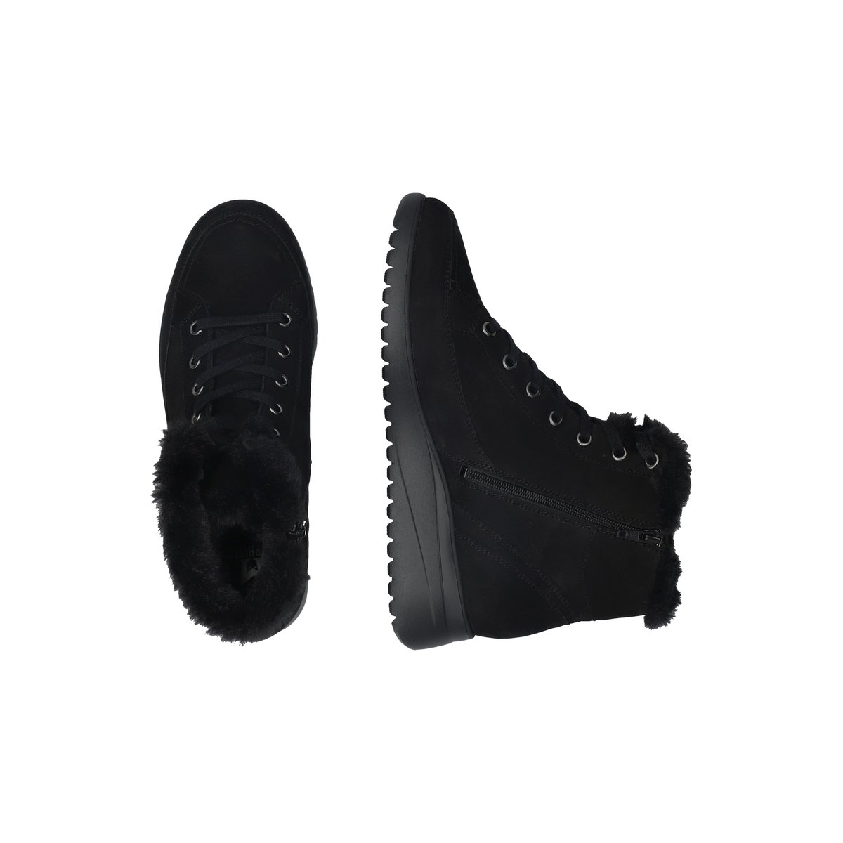 Bottines en cuir ILKA noir p5140595, MEPHISTO