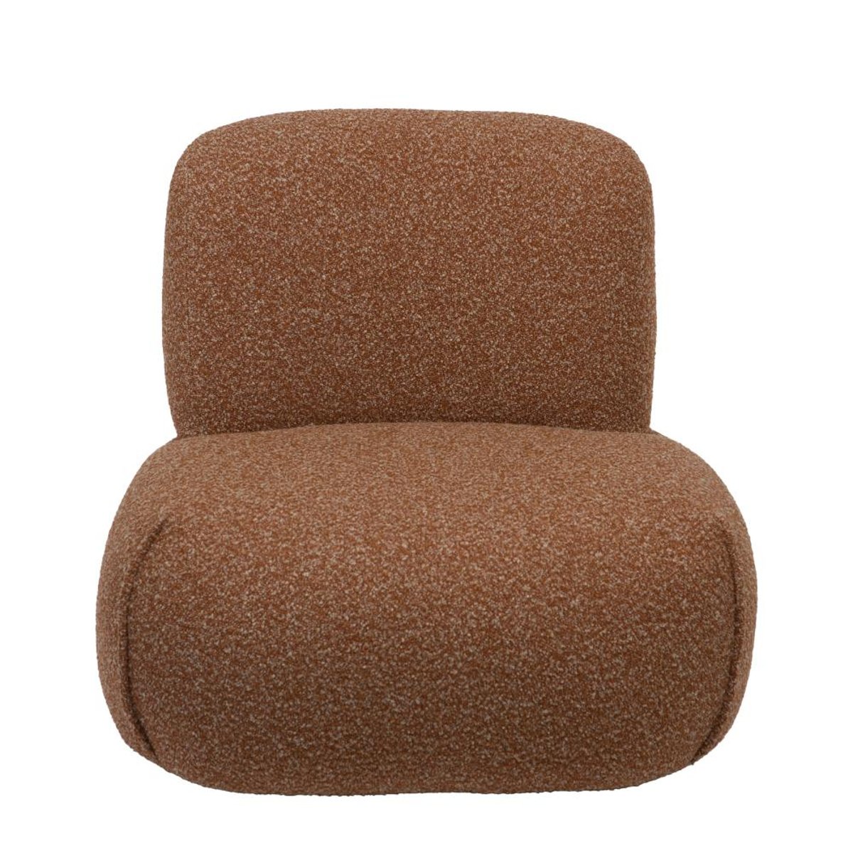 Fauteuil en tissu Cyrus marron, AMADEUS