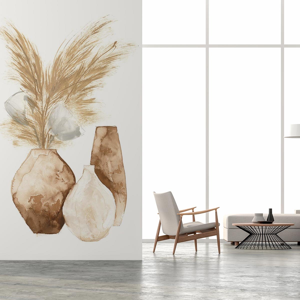 Papier peint amphore intissé, HEXOA