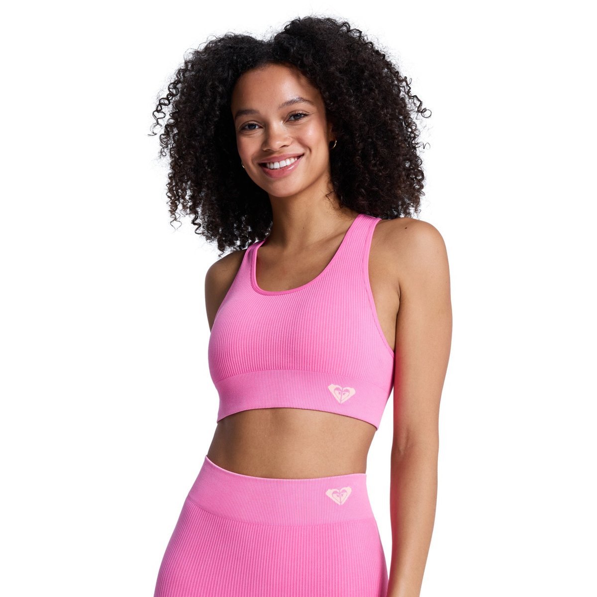 Brassière de sport CHILLOUT SEAMLESS WASHED. rose sangria sunset, ROXY