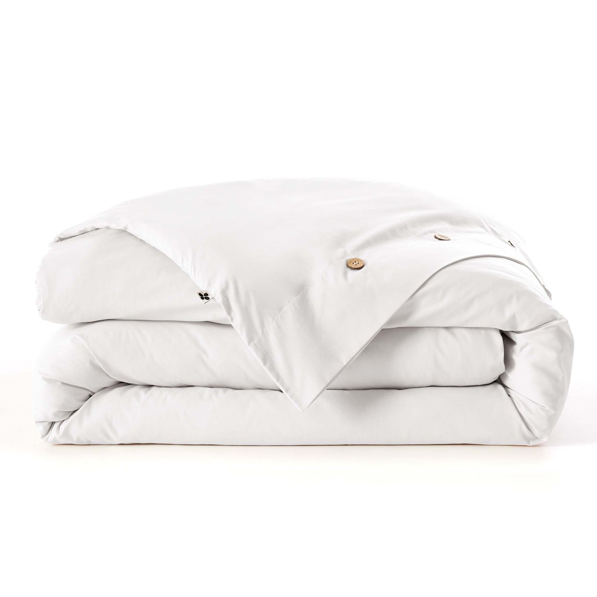 Housse de couette en percale Perrine blanc, EDEN
