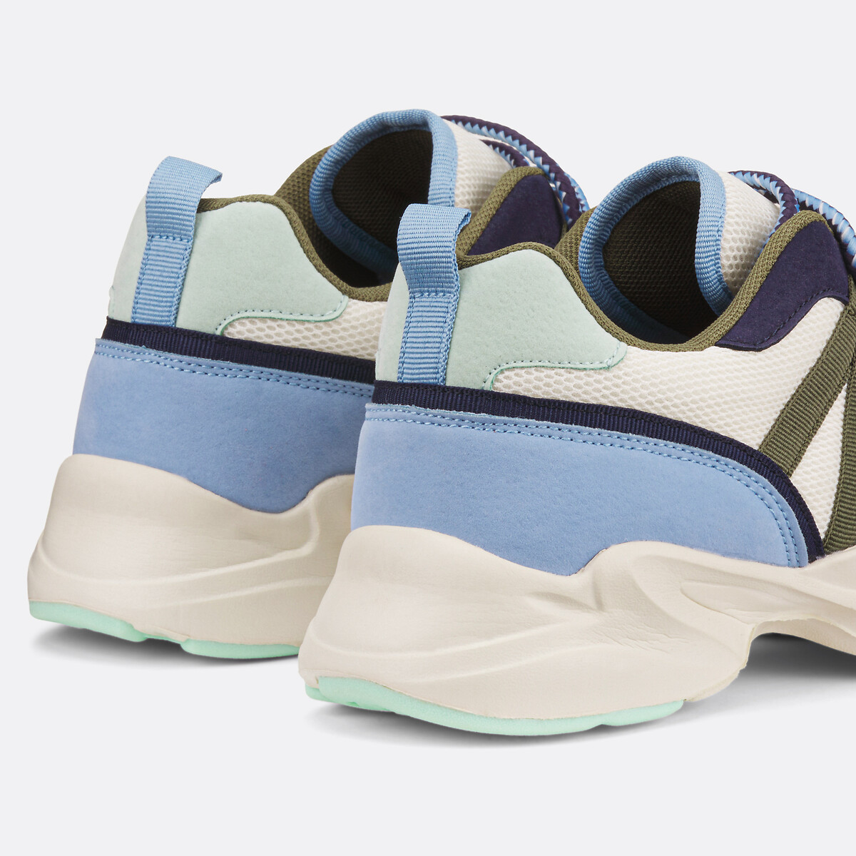 Sapatilhas multicolores, rasto grosso azul/cru, LA REDOUTE COLLECTIONS