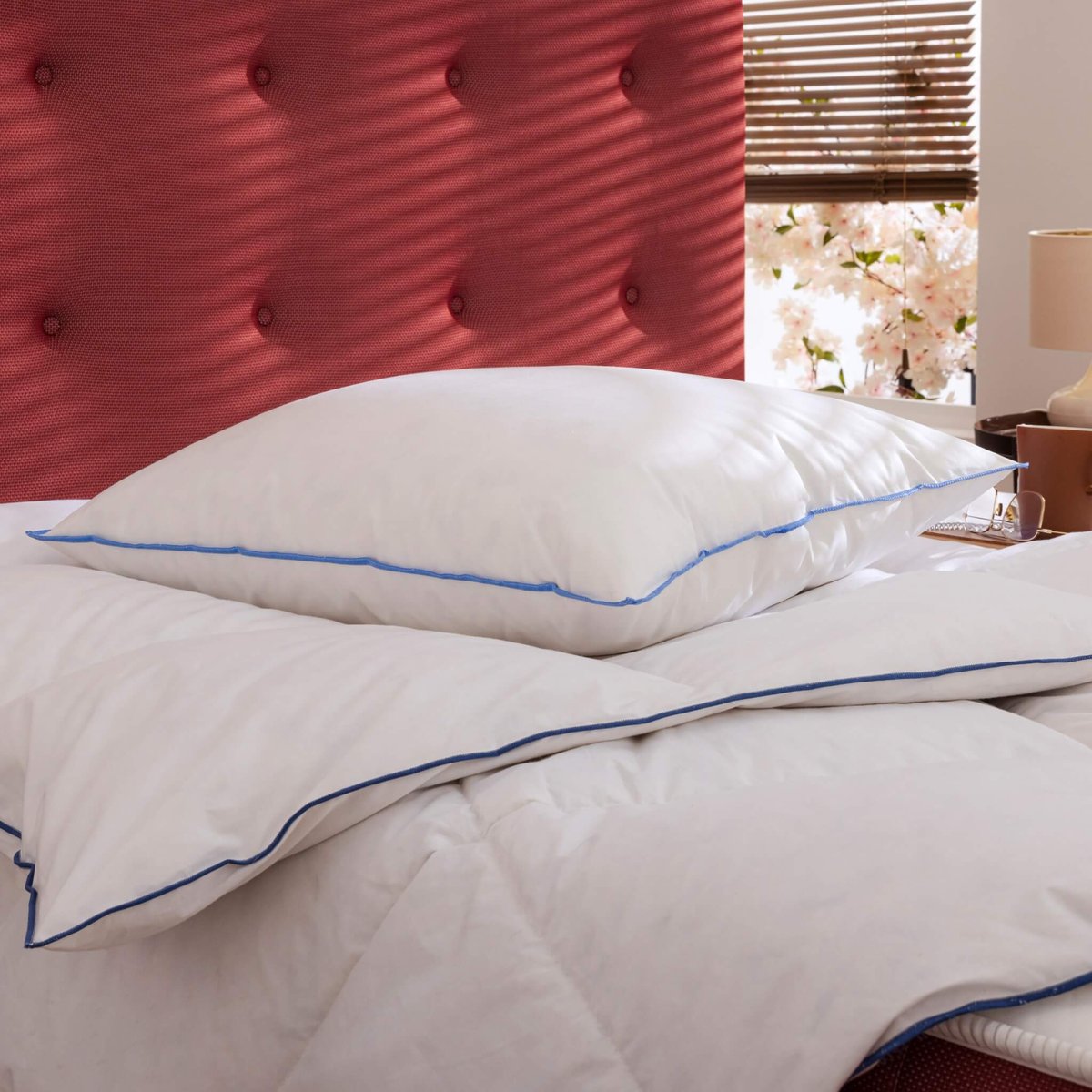 Oreiller moelleux duvet (lot de 2) blanc, SOMEO