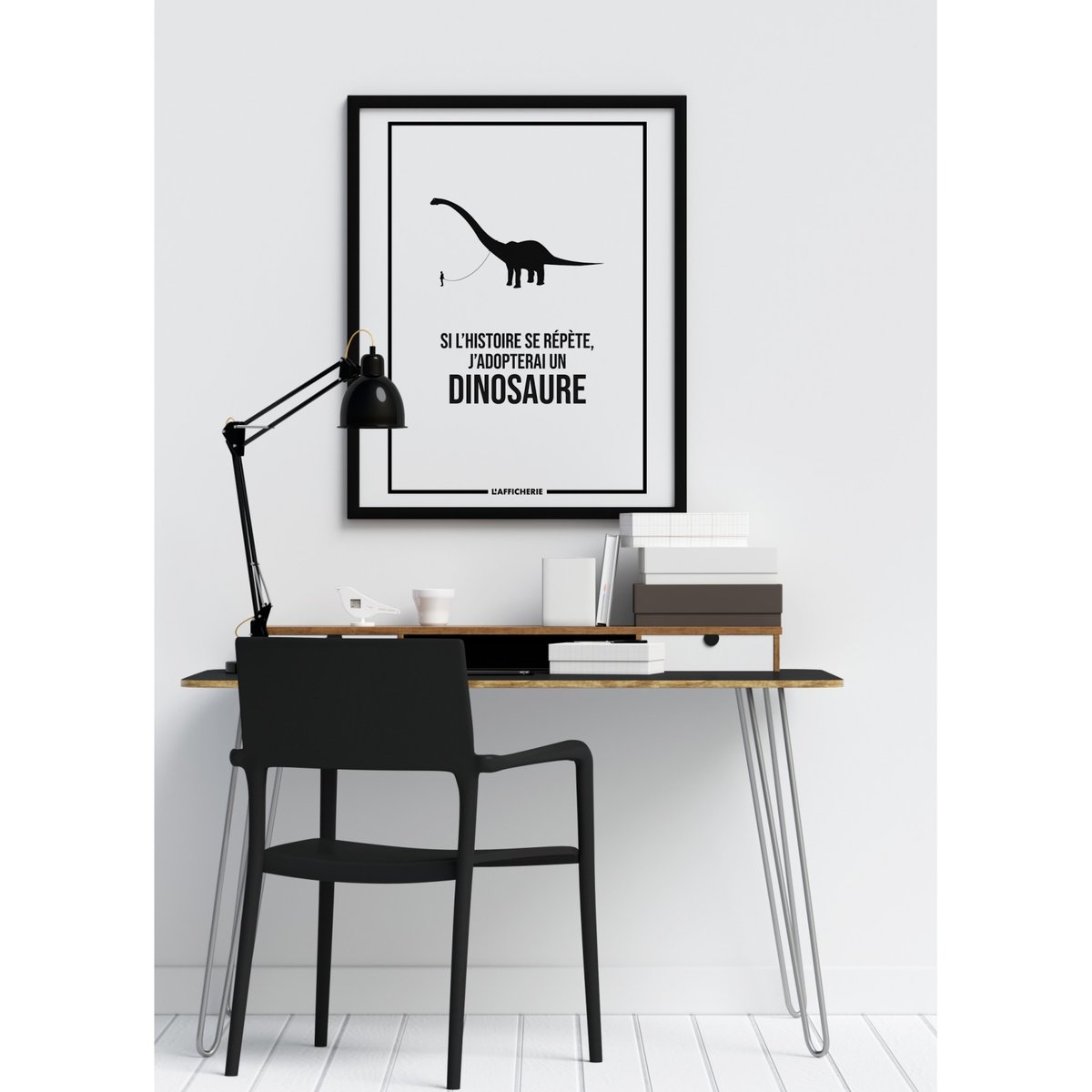 Affiche 'Si l'histoire se répète...' blanc, L'AFFICHERIE