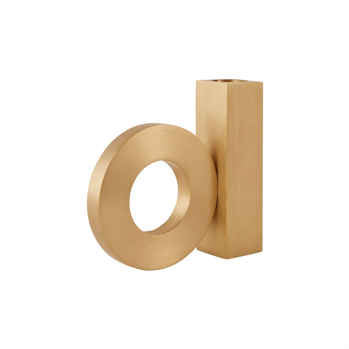 Bougeoir en laiton décoratif LIVING or, OYOY LIVING DESIGN