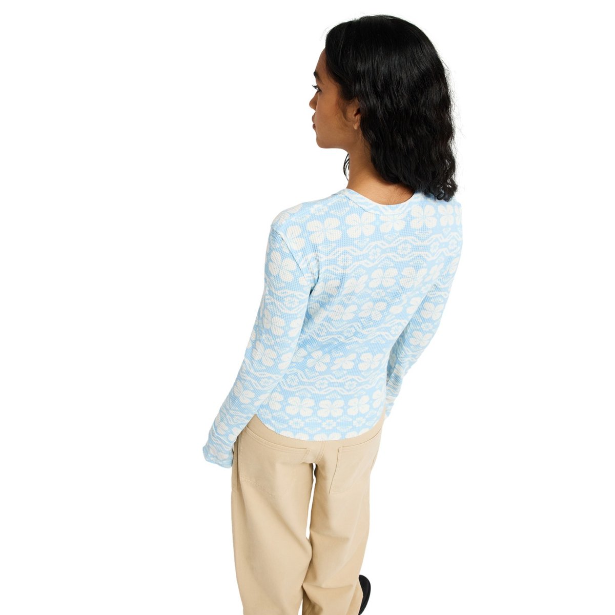 Haut manches longues SNOWFLAKE JAM. bleu cerulean chalet all day, ROXY