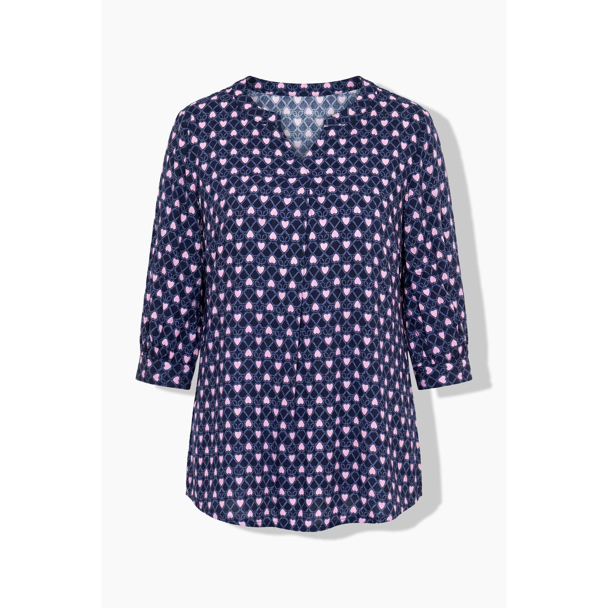 Tunique motif cœurs marine, ULLA POPKEN