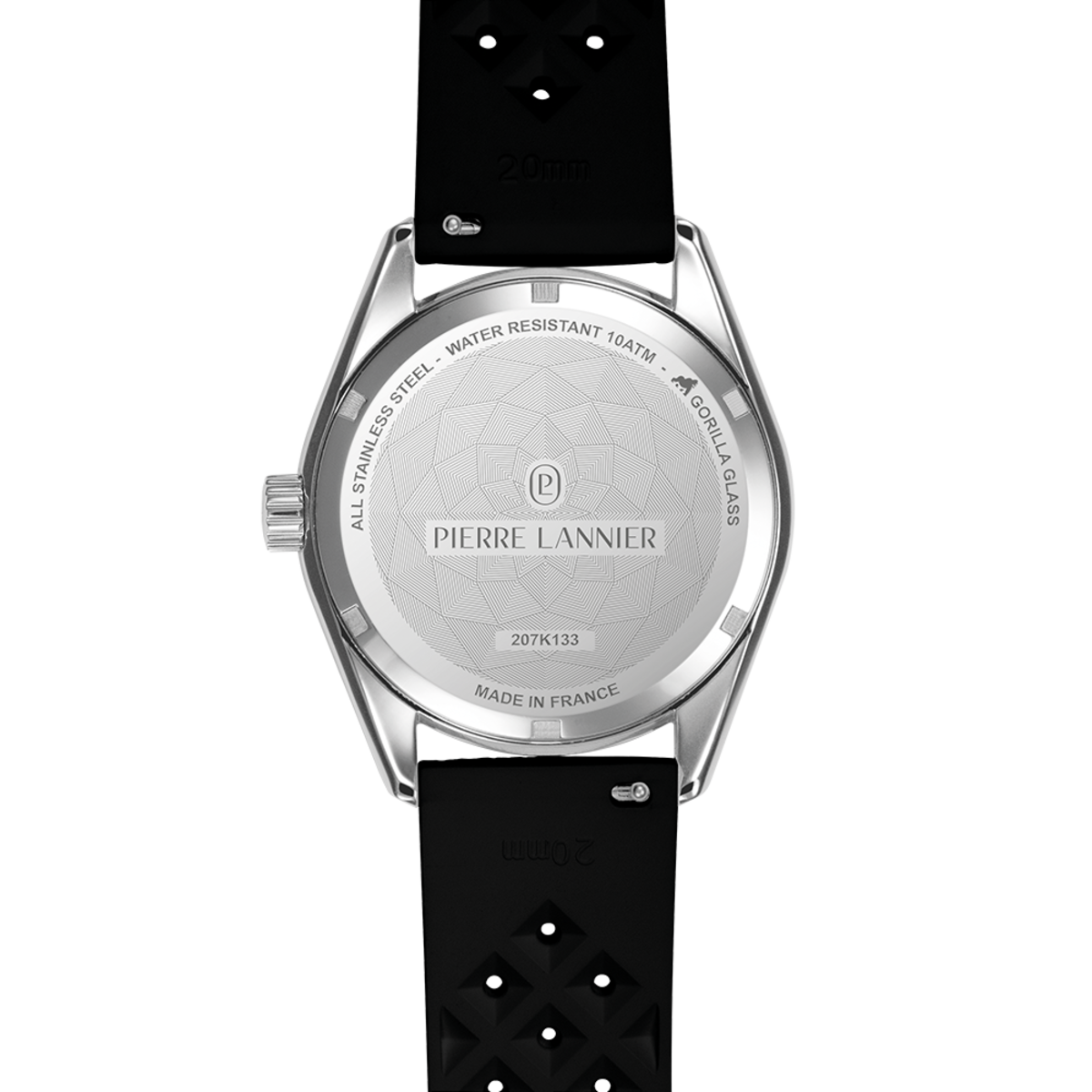 Montre Analogique  BORA argenté noir noir, PIERRE LANNIER