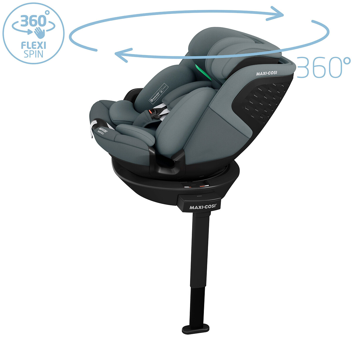Siège auto pivotant Emerald 360 S, Evolutif, i-Size gris tonal, MAXI COSI