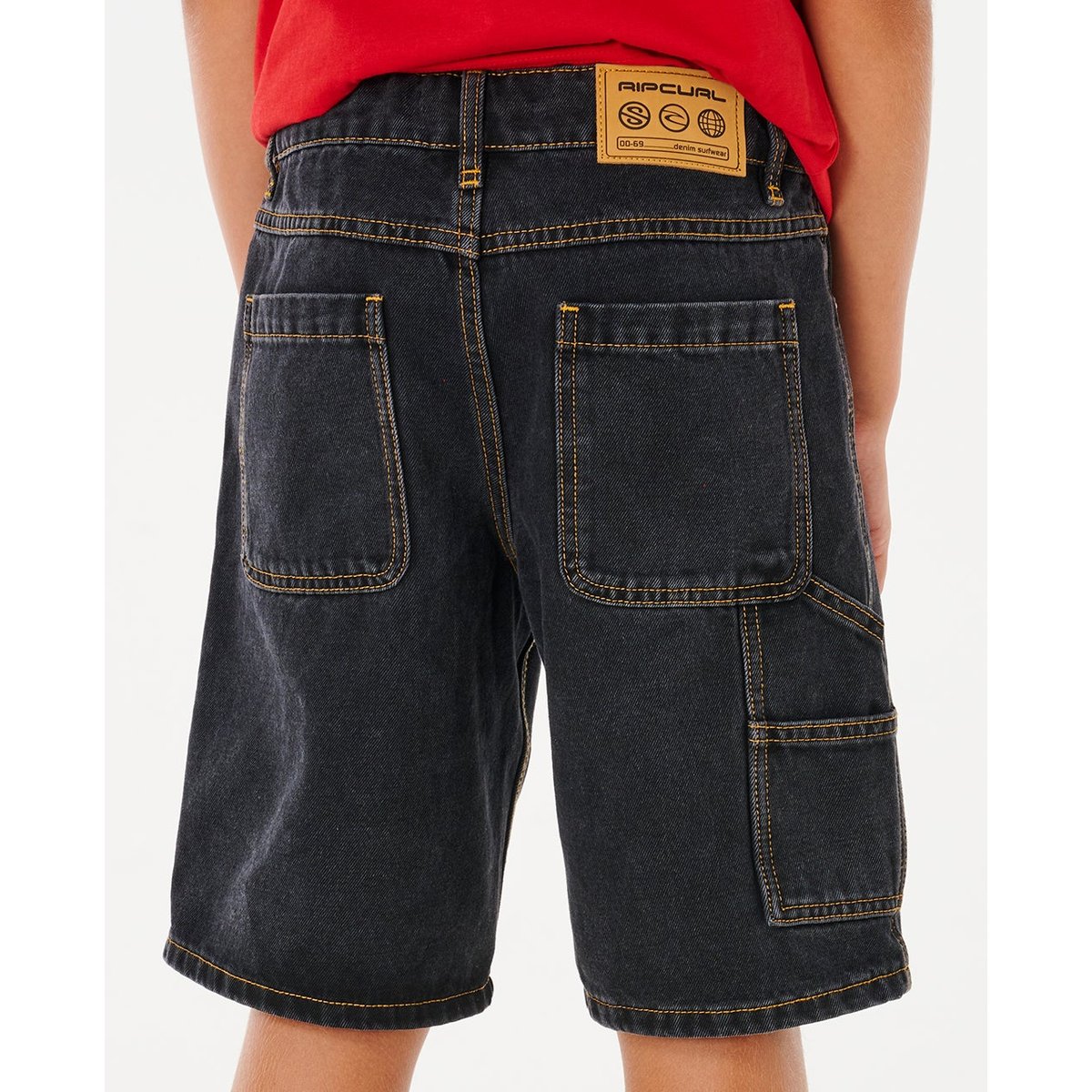 Short en jean HYPED UP20" noir délavé, RIP CURL