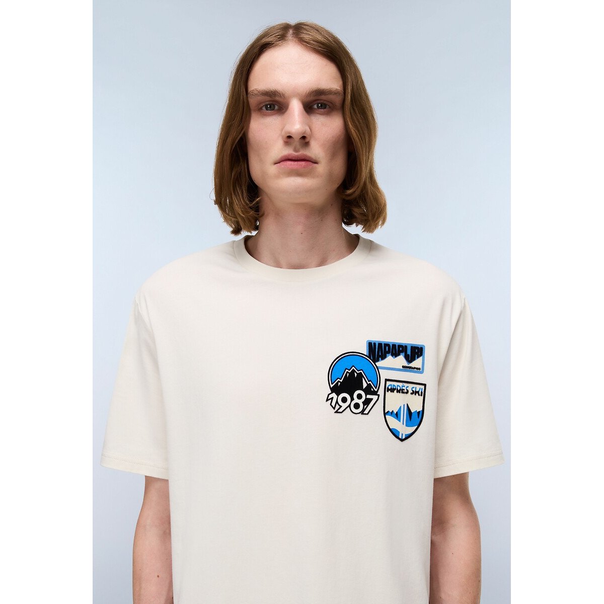 T-shirt manches courtes Montepiana beige, NAPAPIJRI