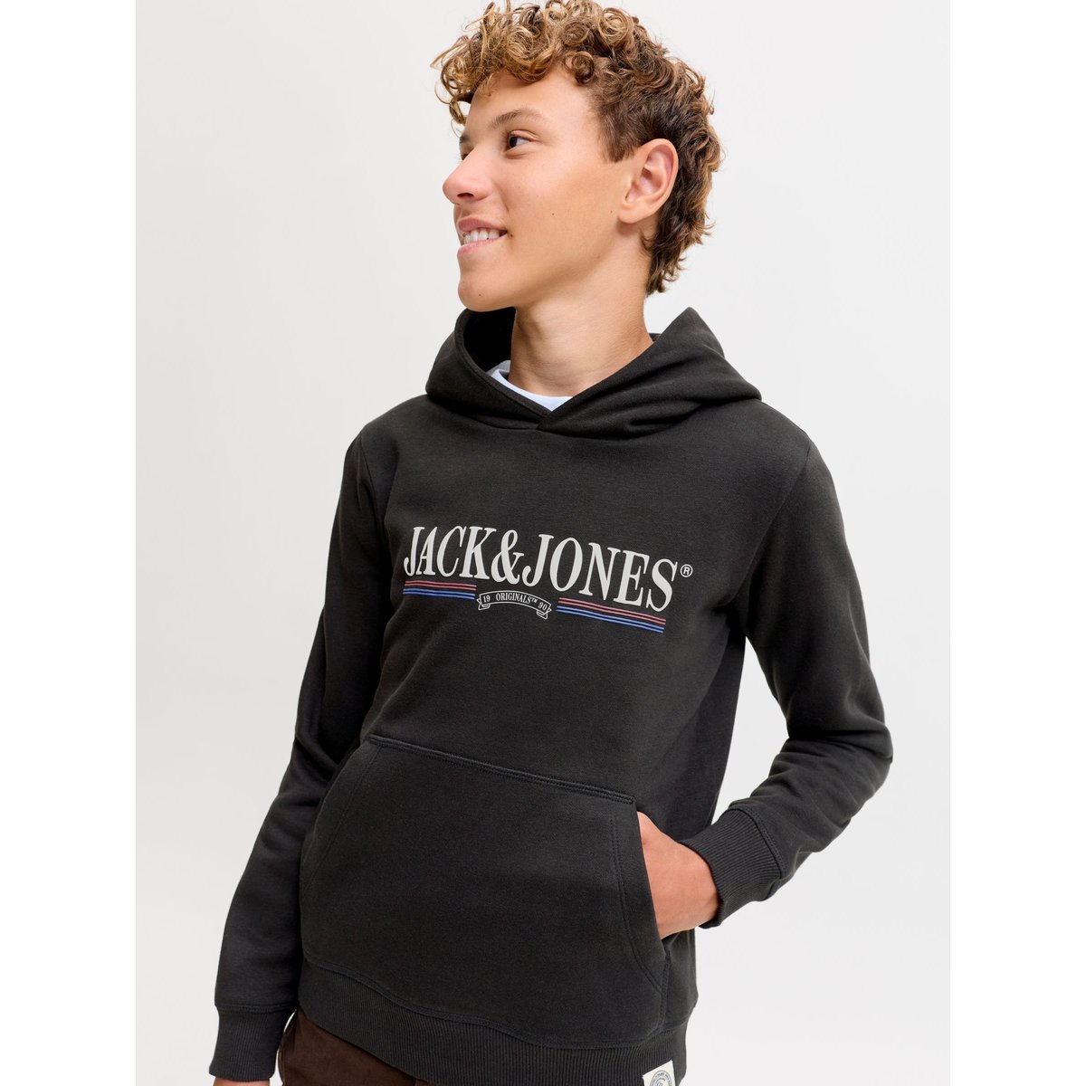 Sweat À Capuche black 1, JACK & JONES JUNIOR