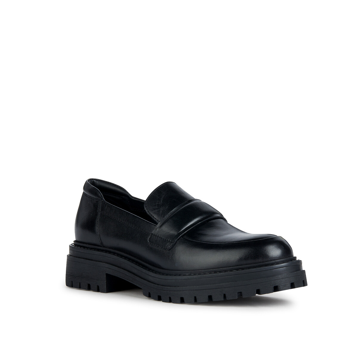 Iridea Leather Breathable Loafers black, GEOX