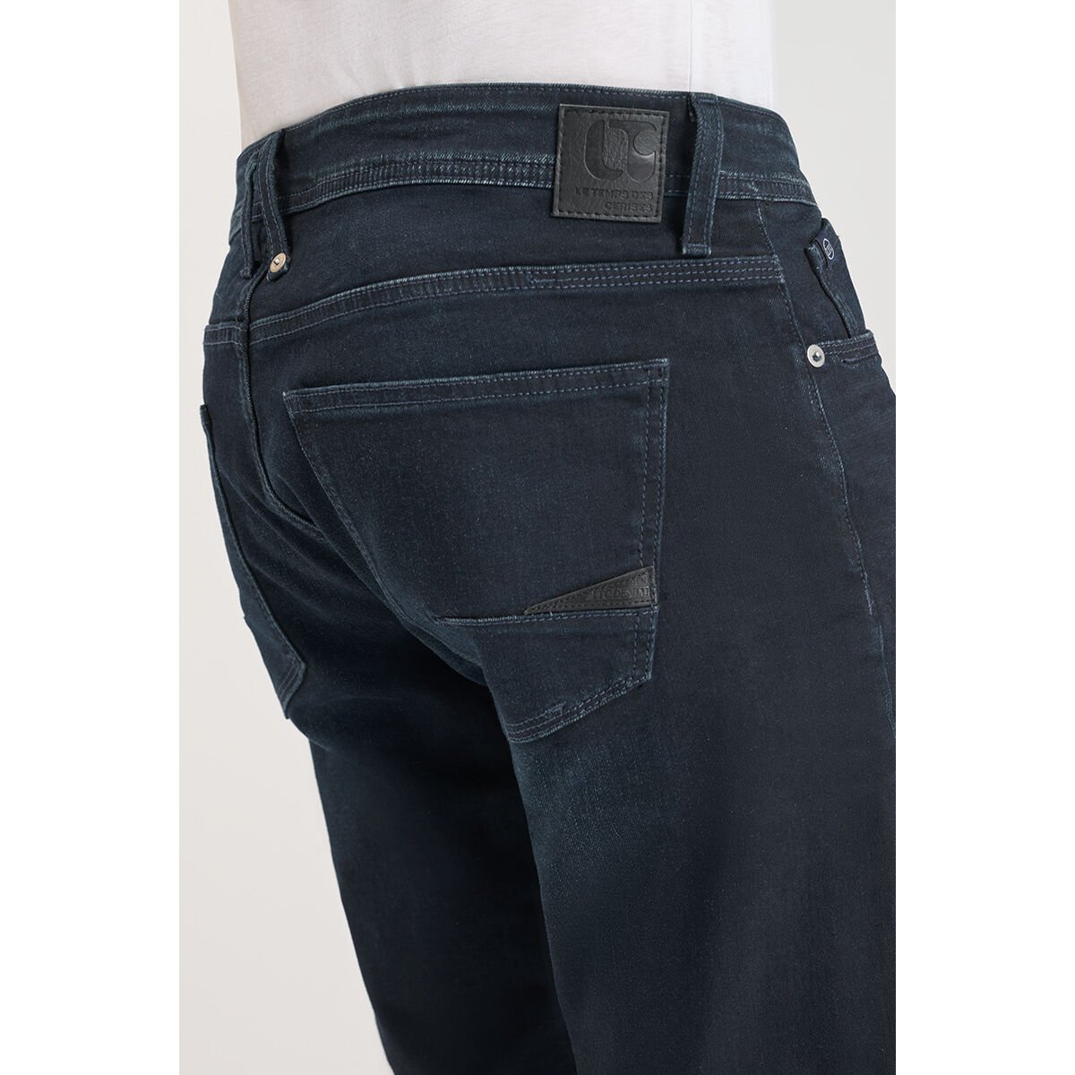 Jeans  800/12, longueur 34 blue / khaki, LE TEMPS DES CERISES