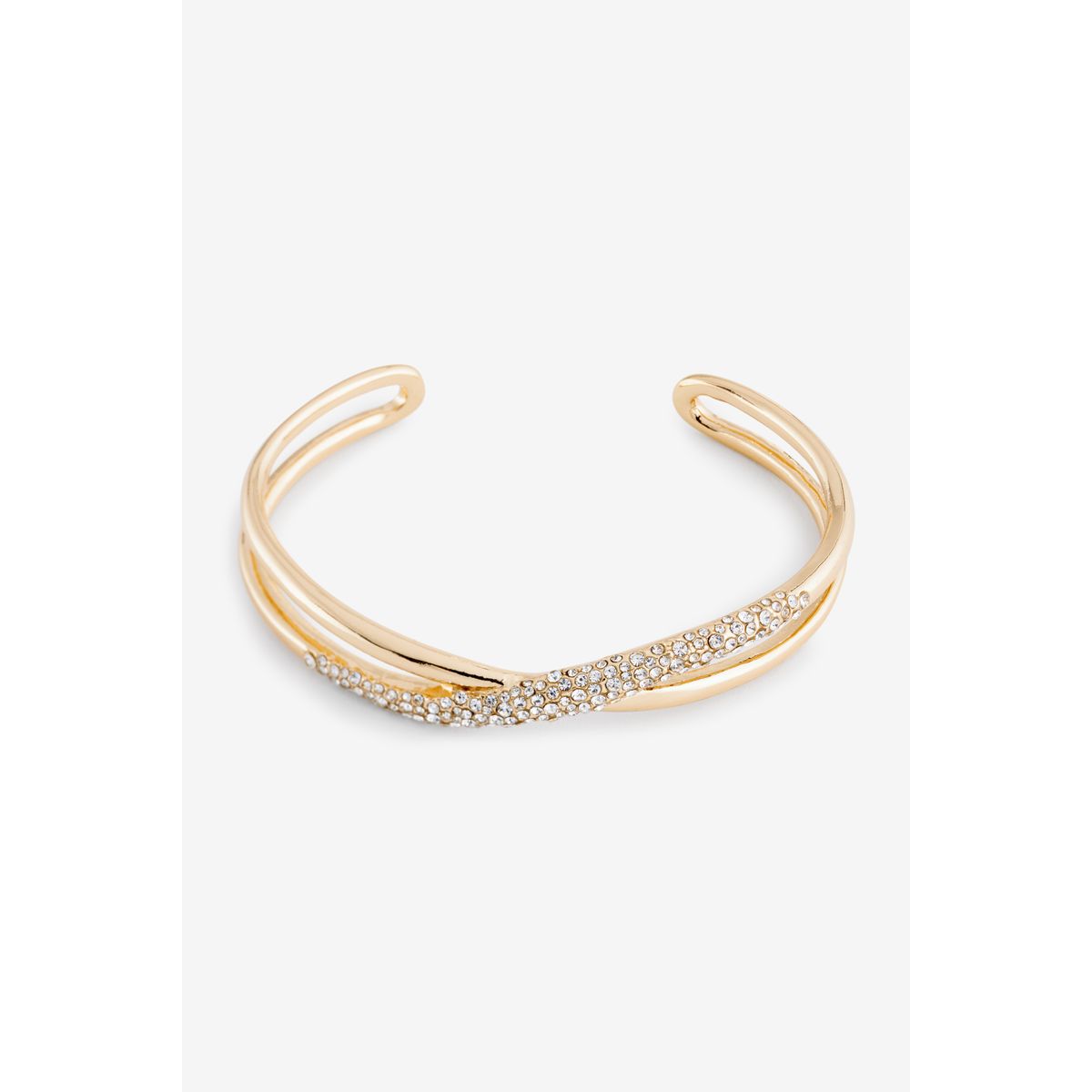 Bracelet manchette torsadé doré, NEXT