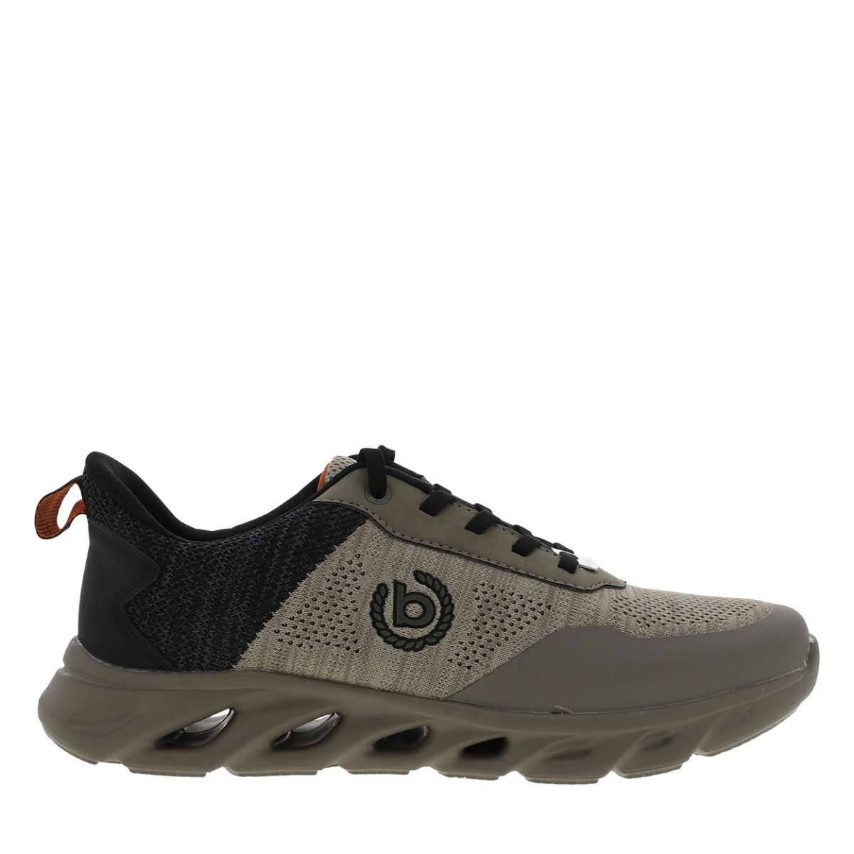 Sneakers talon plat vert, BUGATTI