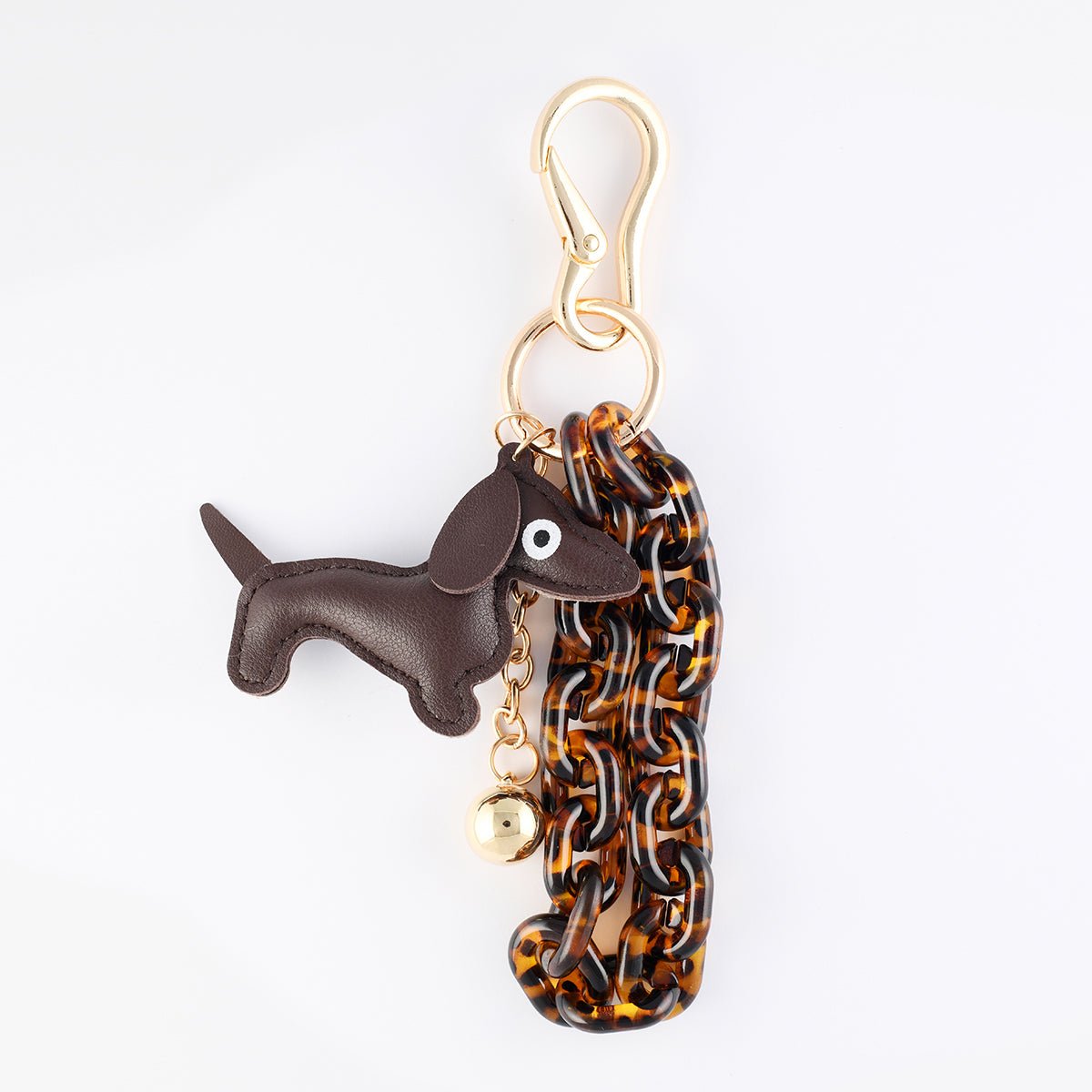 Bijoux de sac teckel marron marron, BALABOOSTE
