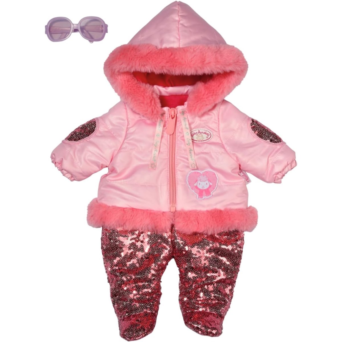 Baby Annabell Deluxe Combinaison de neige 43 cm rose, ZAPF CREATION