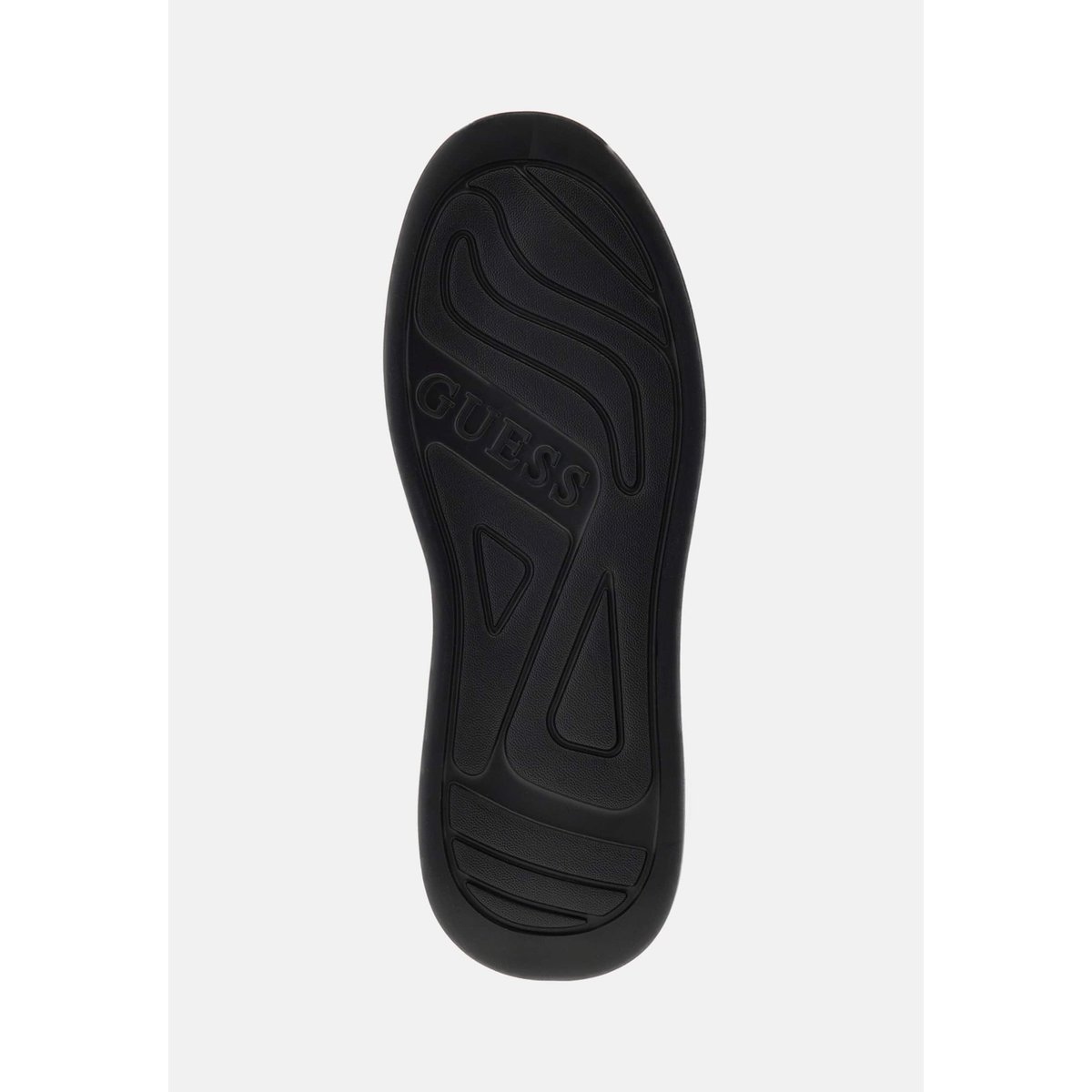Sneakers Elba Cuir Véritable bleu, GUESS