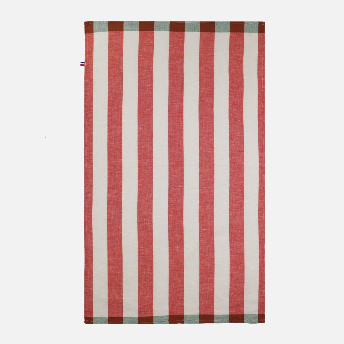 Torchon en lin et coton MALO rouge, COUCKE