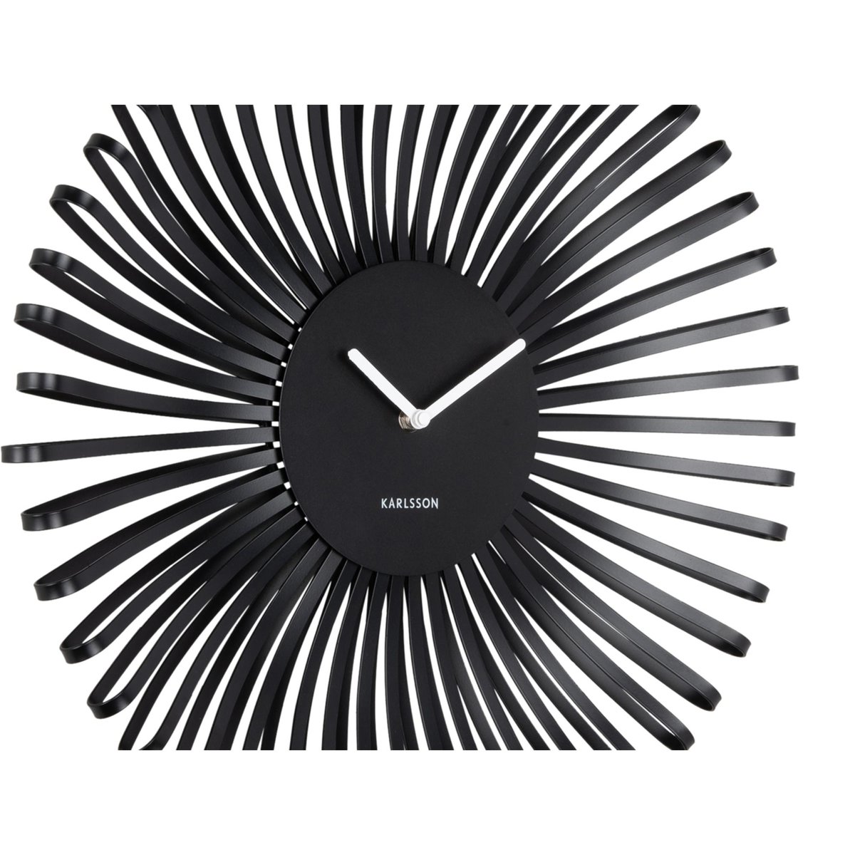 Horloge Murale Métal POLO noir, KARLSSON