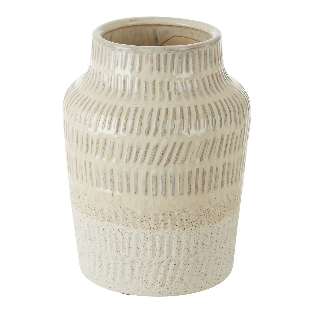 Contemporary Stoneware Vase in White white, ÉDITÉ
