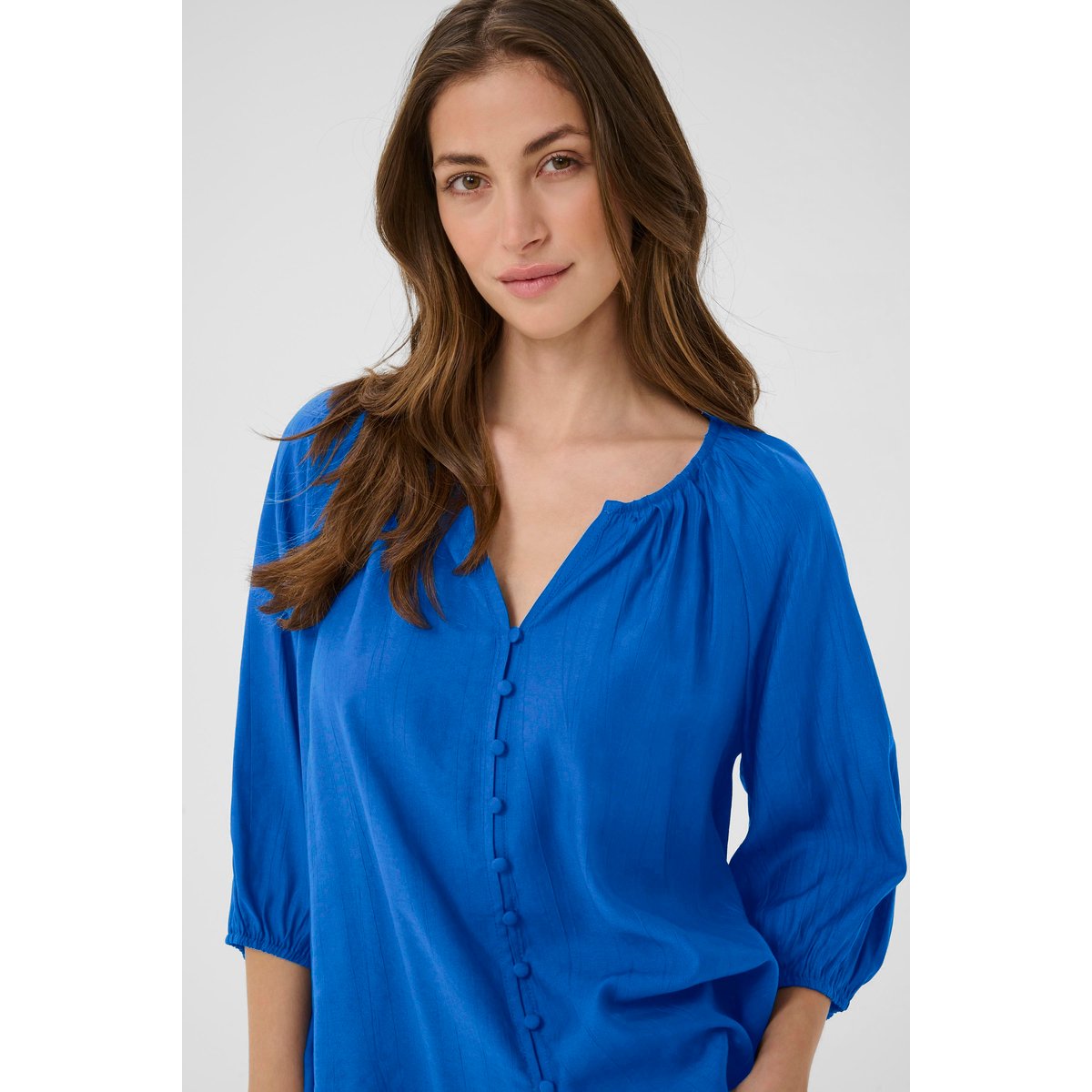Chemise à manches longues bleu galaxy blue, CREAM