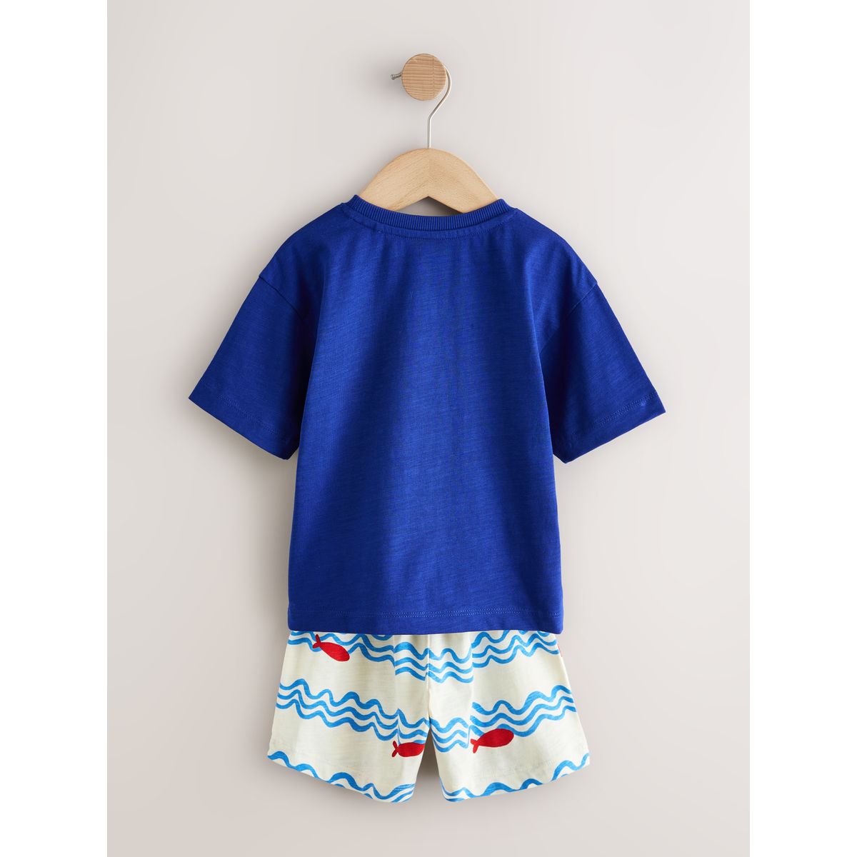 Pyjama short, lot de 3 rouge/bleu/blanc bord de mer, NEXT