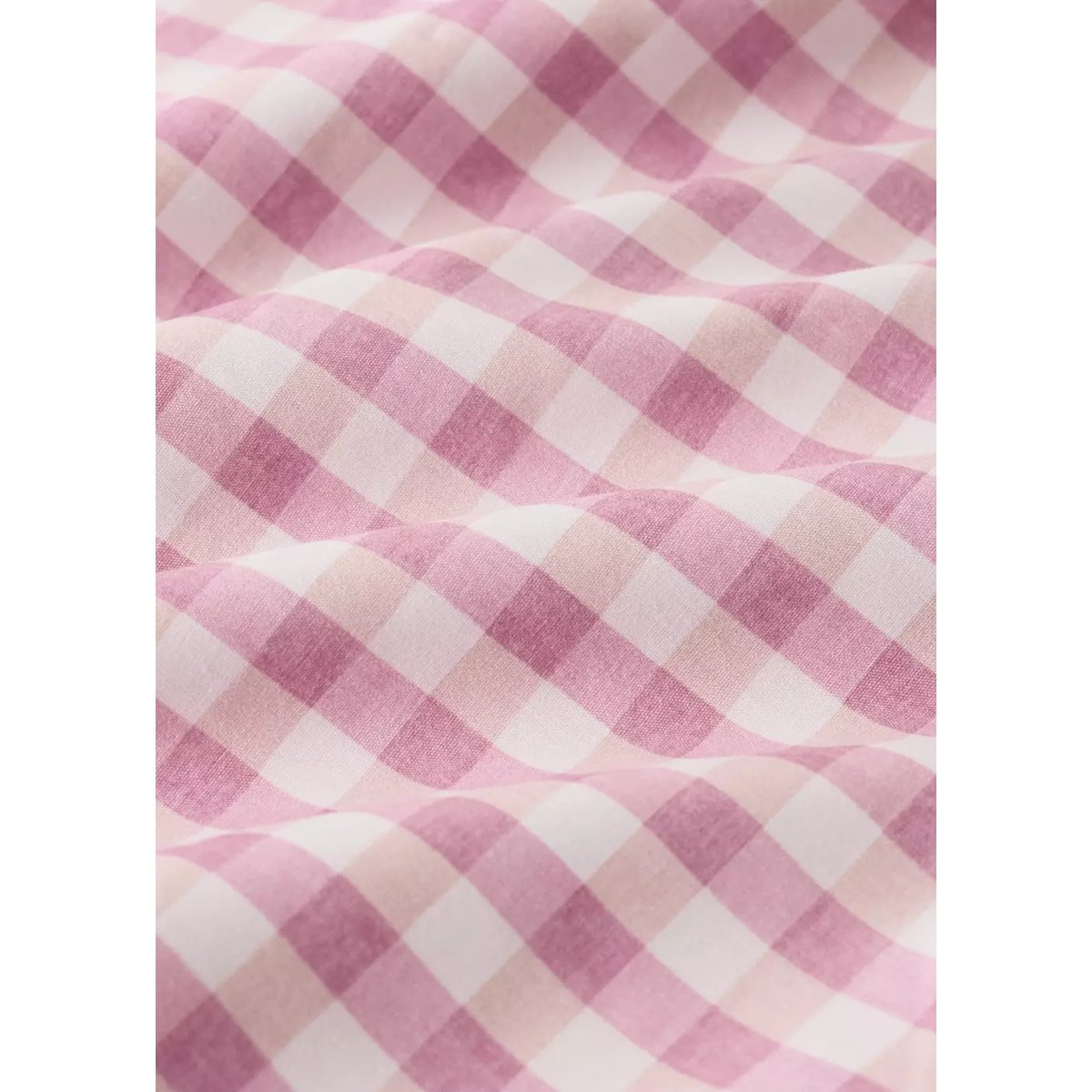 Housse de couette berceau coton carreaux vichy rose, MANGO HOME