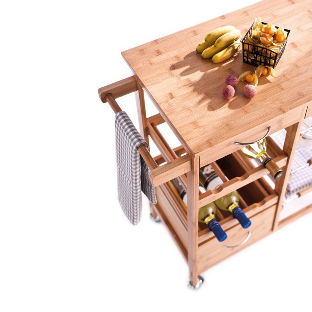 Meuble cuisine desserte bois bois clair, ZELLER PRESENT