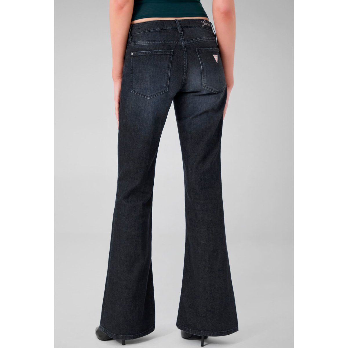 La B Jean Taille Basse noir, GUESS