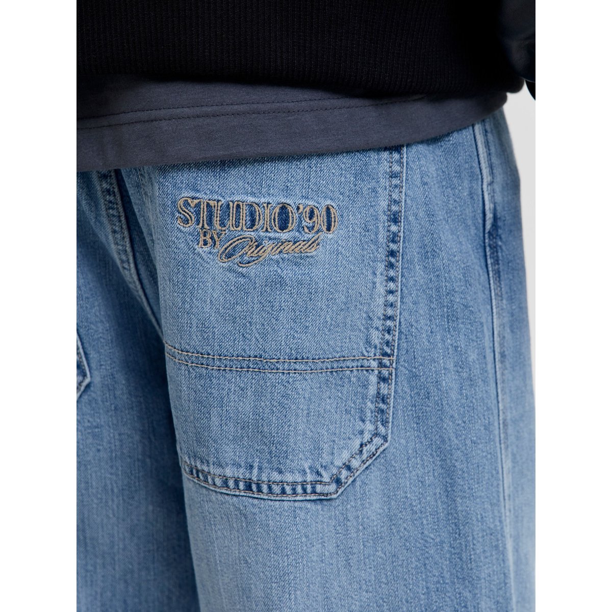 Jean Baggy Fit JJIALEX JJNORREBRO SQ 400 LN Jean baggy fit blue denim, JACK & JONES