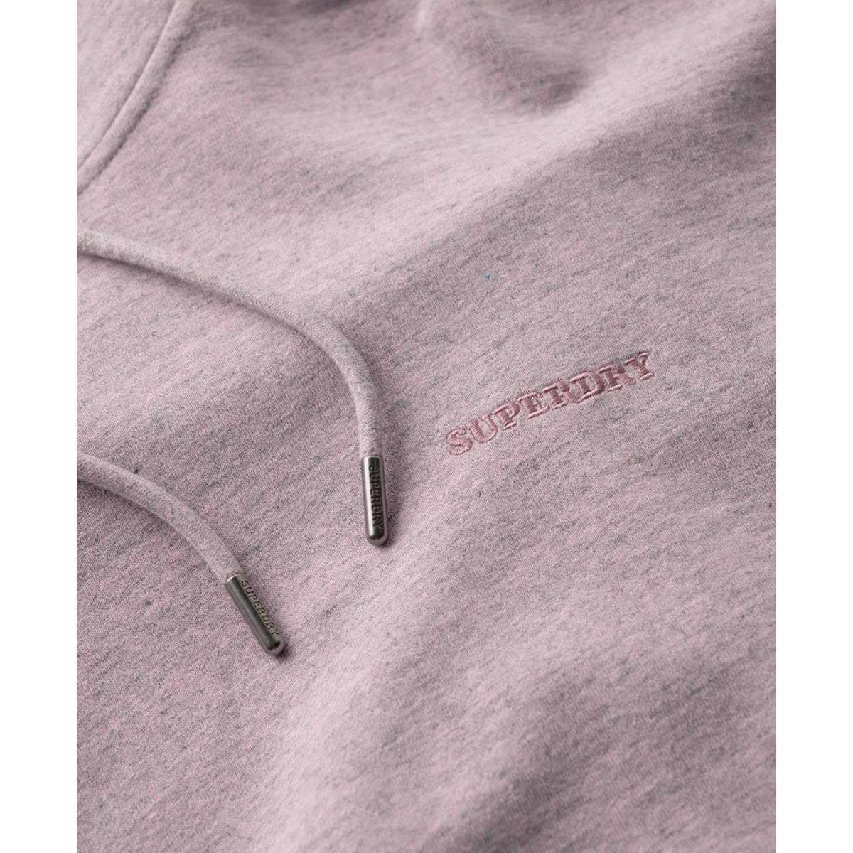 Sweat à capuche surteint à logo Essential rose poudré, SUPERDRY