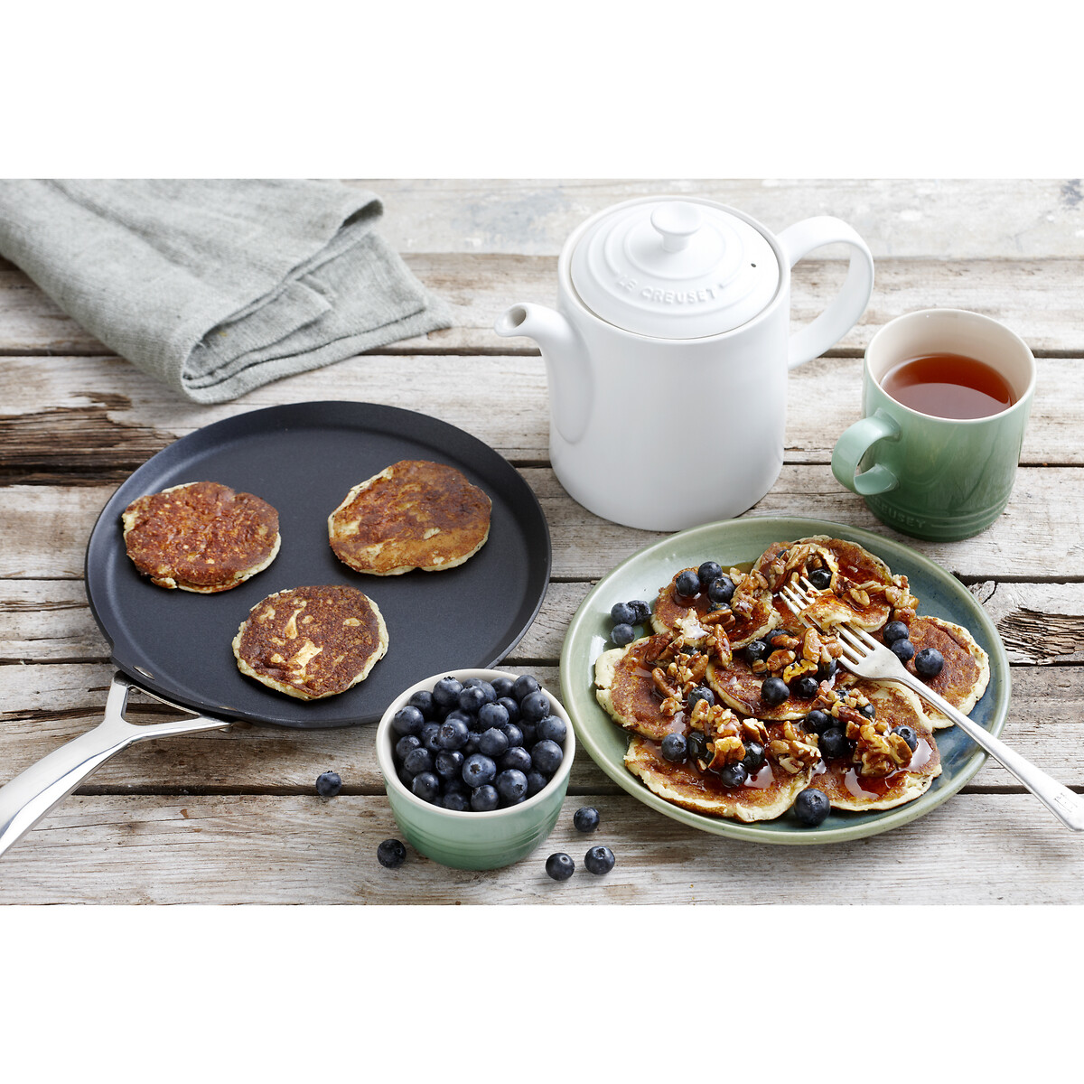 Crépière Les Forgées noir, LE CREUSET