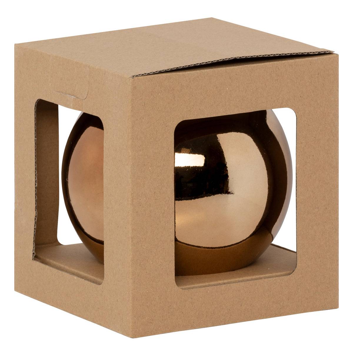 Boule de Noël maxi 150mm bronzé bronze, ATMOSPHERA