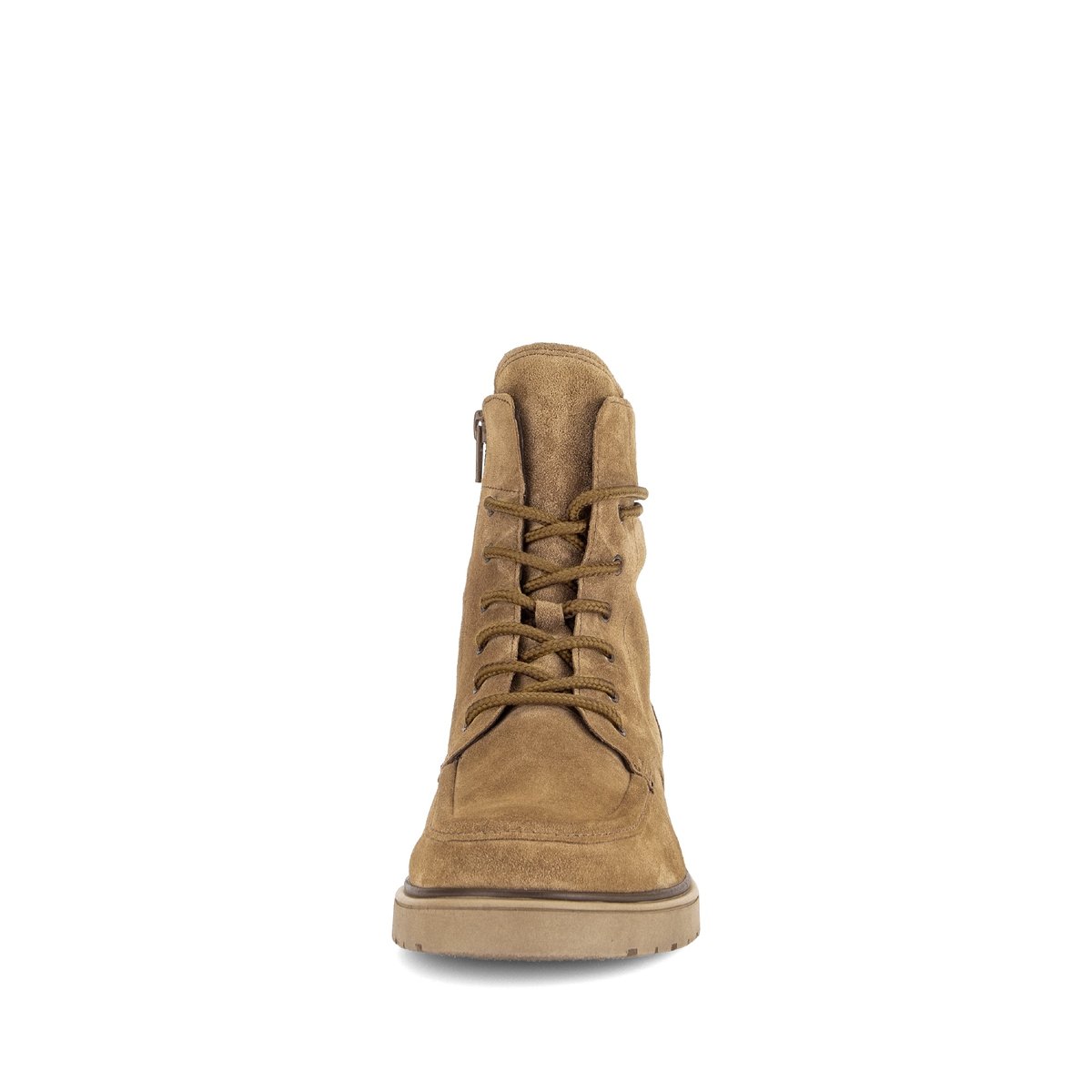 Bottines en cuir à talon décroché marron, GABOR