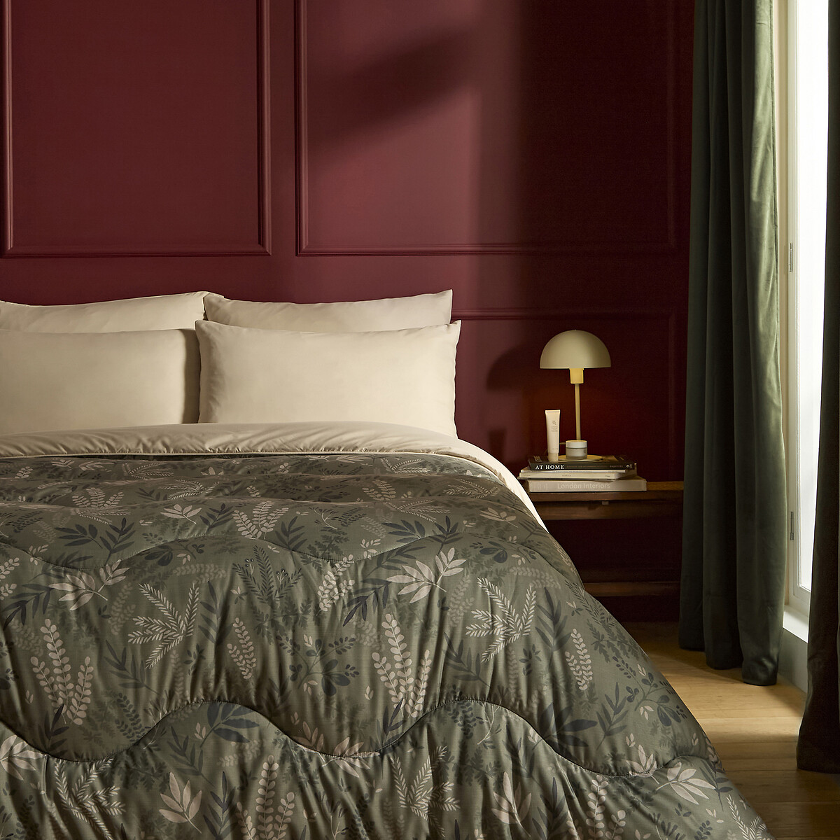 10.5 Tog Coverless Duvet Set Scandi green, NIGHT LARK