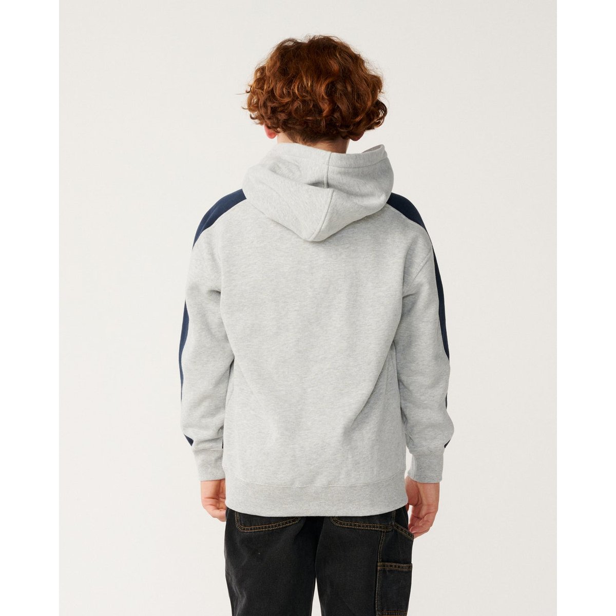 Sweat à capuche enfant ARCHIVE PANEL grey marle, RIP CURL