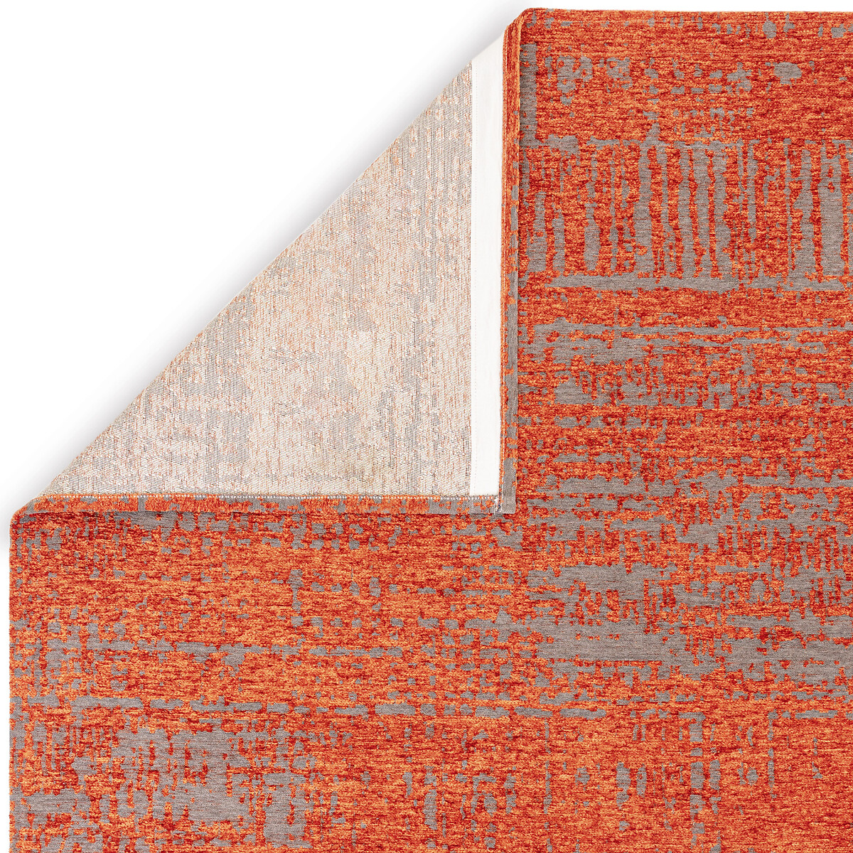 Abstract Chenille Blend Flatweave Rug orange, ÉDITÉ
