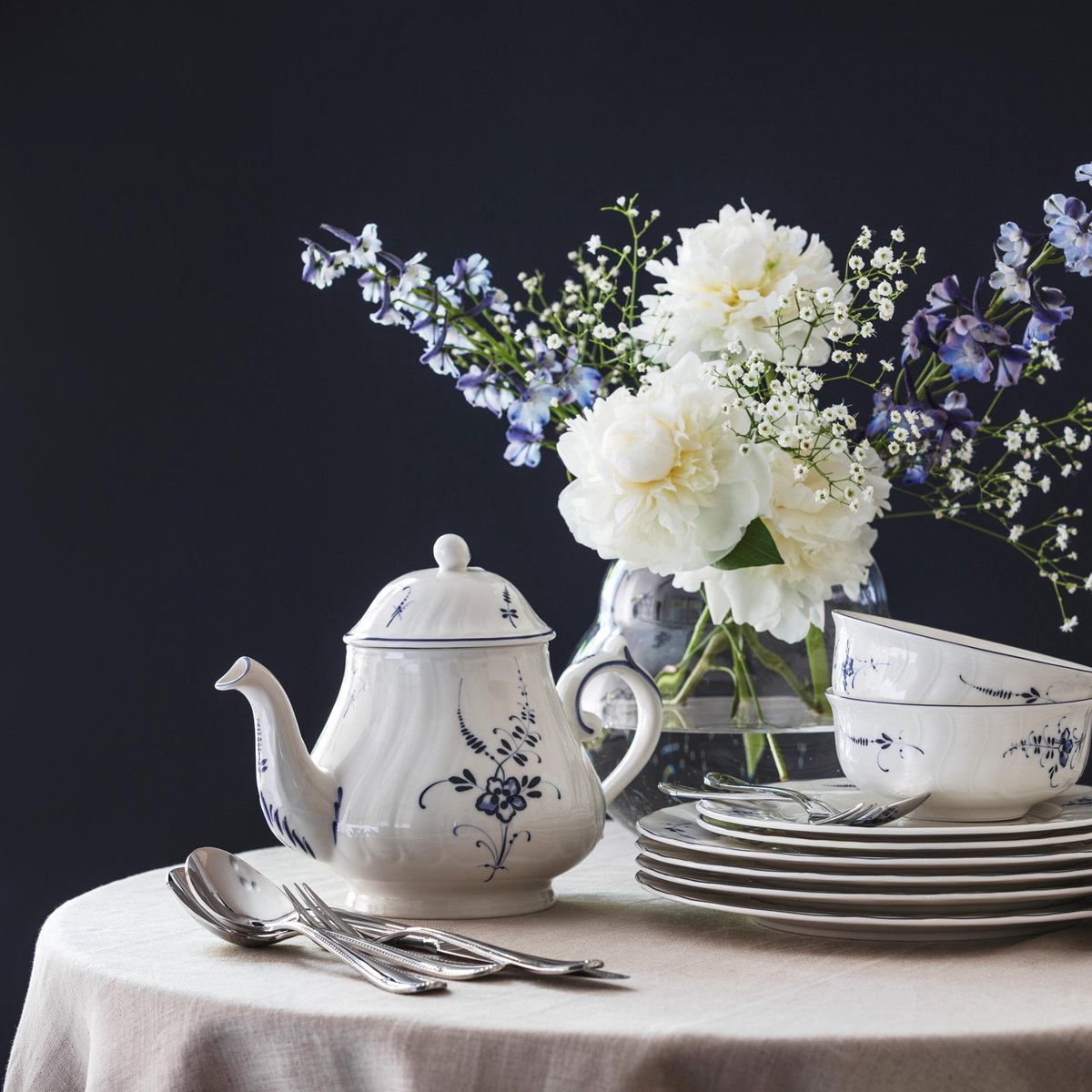 Théière 6 Pers. VIEUX LUXEMBOURG blanc, VILLEROY & BOCH