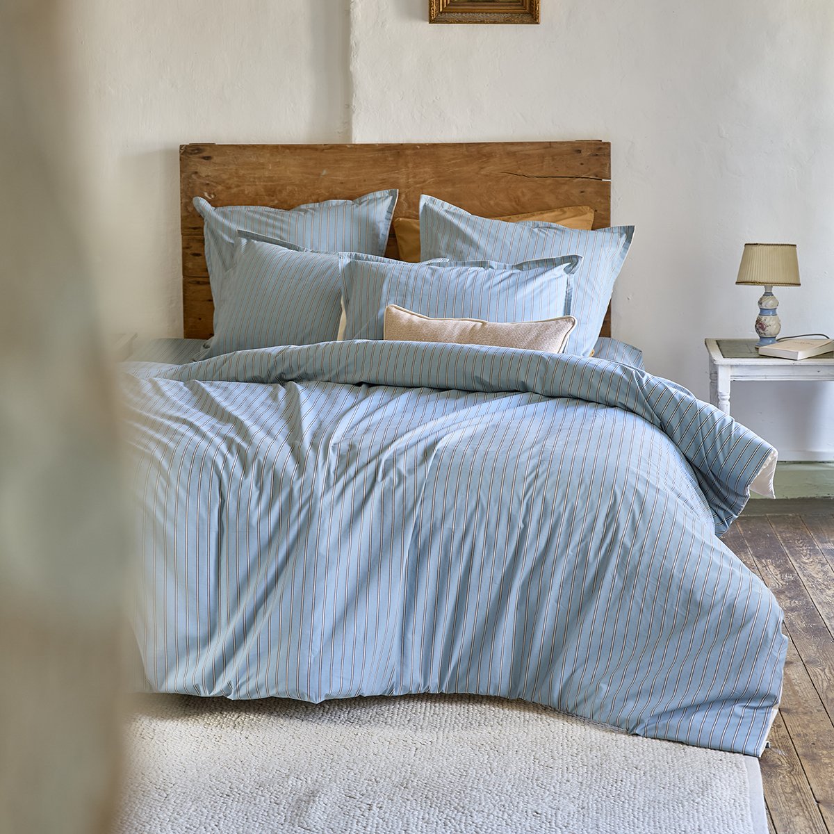 Housse de couette imprimée L'OASIS beige doux, SYLVIE THIRIEZ
