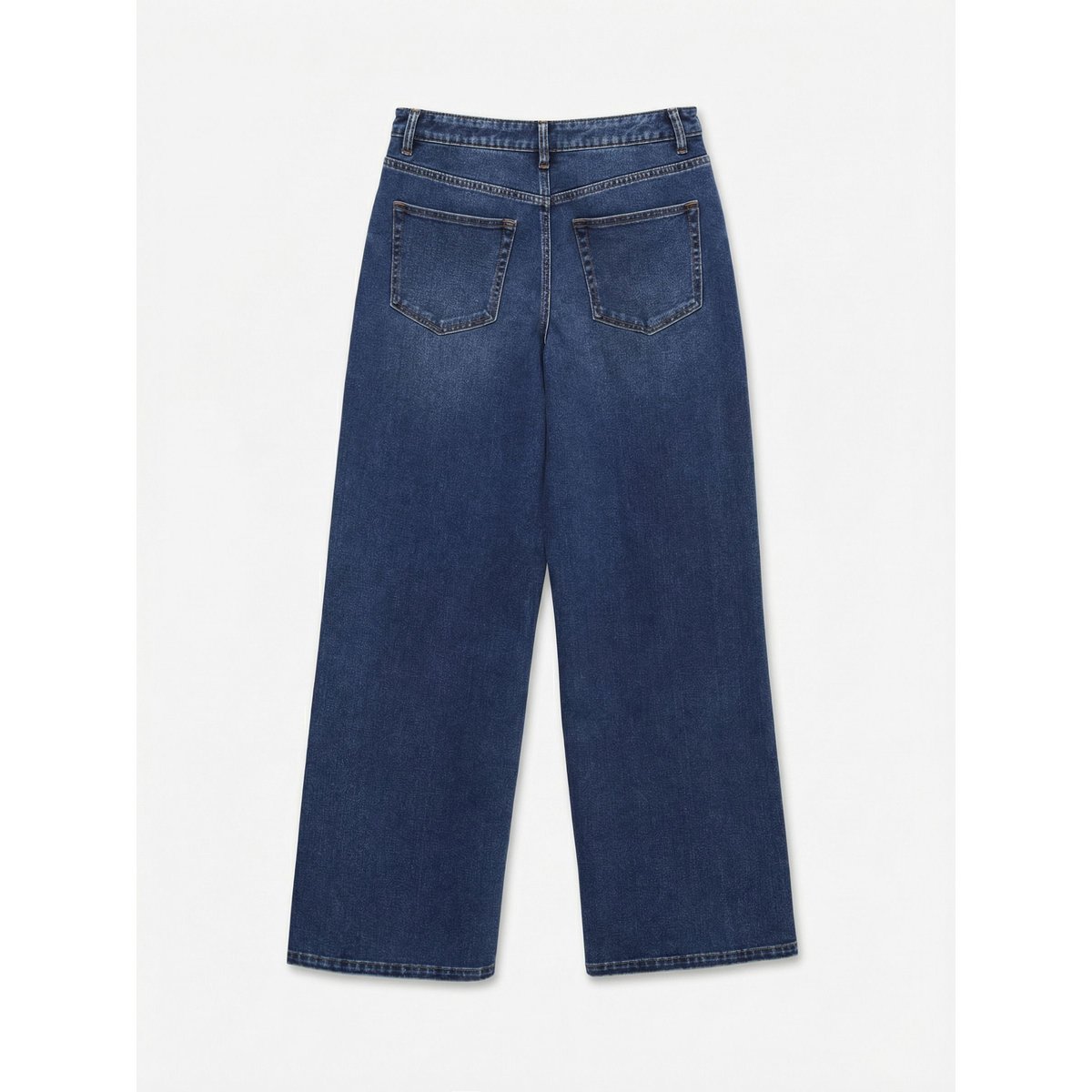 Jean À Coupe Large dark blue denim, VERO MODA