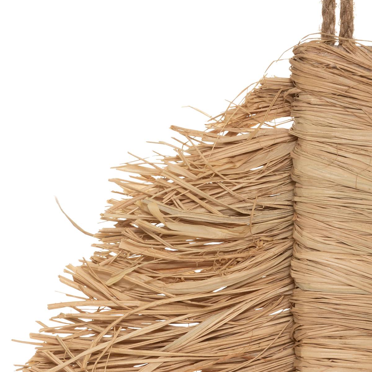 Set de 2 décorations murales plumes raphia OASIS beige, ATMOSPHERA